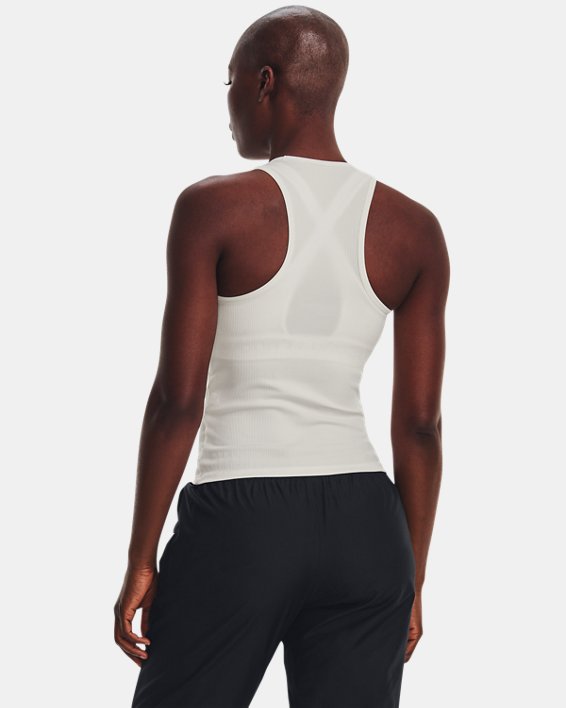 Women's Project Rock Rib Tank in White image number 1